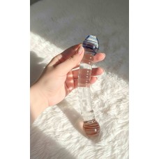 Текстурированный стеклянный дилдо